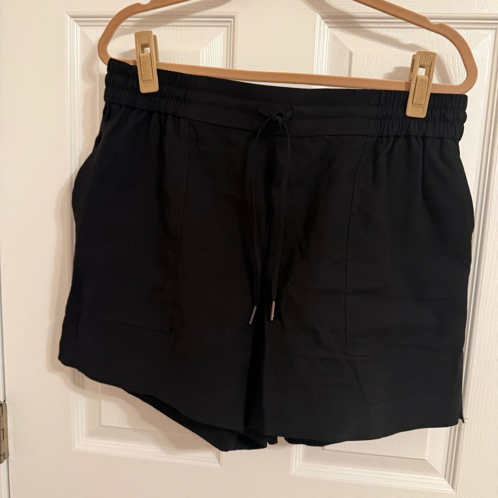 Kersh Black Athletic Shorts Lightweight Elastic Waist